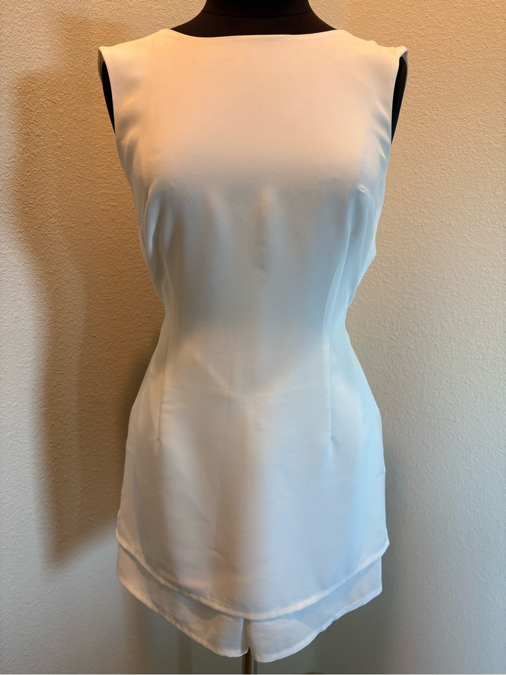 Vintage Young Miss Express White Sleeveless Romper